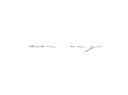 handwriting design | mon ange