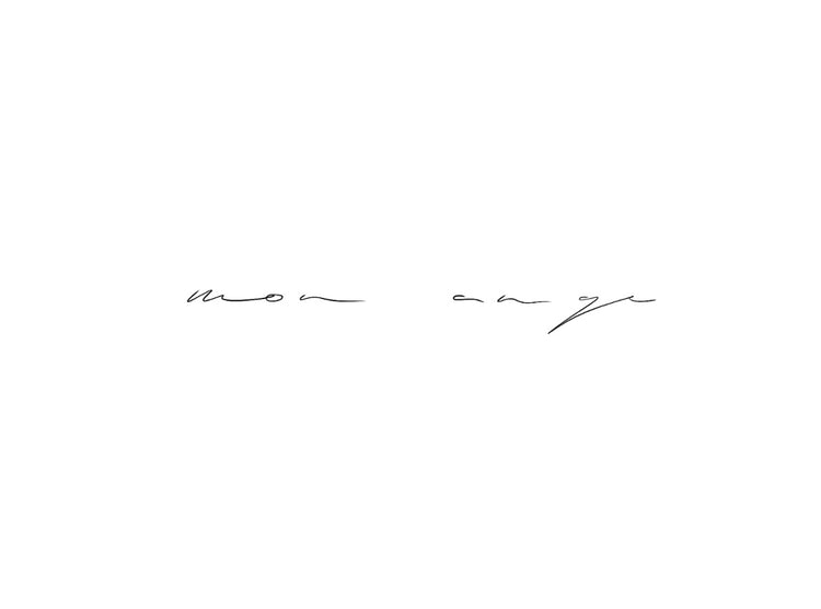 handwriting design | mon ange